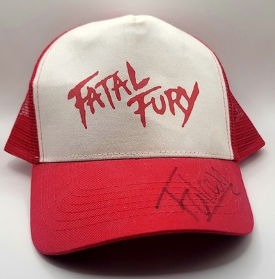 RARE Signed Fatal Fury Hat Terry Bogard E3 2004 Official SNK Falcoon Autograph
