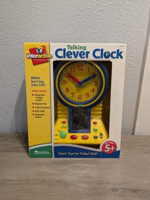 Learning Resources Talking Clever Clock LER2998 Educational Toy Unopened Box