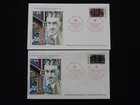 FDC France 1981 (x2) art stained glass windows Red Cross (3)