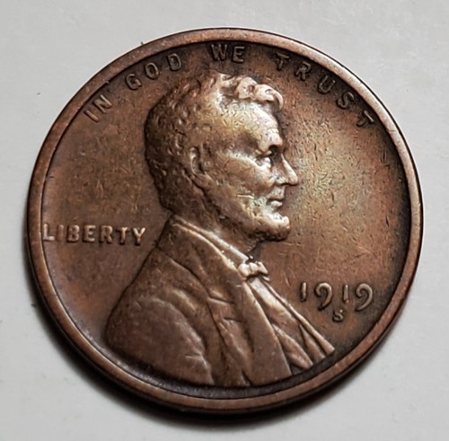 1919 S LINCOLN WHEAT PENNY #C5905 - Bild 1 von 2