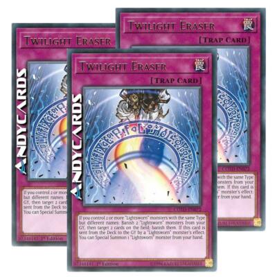 3x TWILIGHT ERASER (Dämmerungslöscher) Rare COTD EN072 YUGIOH ANDYCARDS