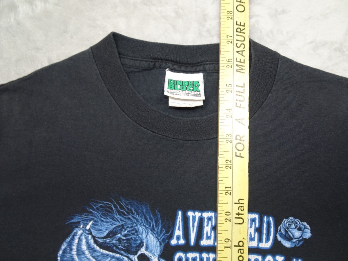 Vtg Avenged Sevenfold A7X Darkness Coats Us Cinder Block T