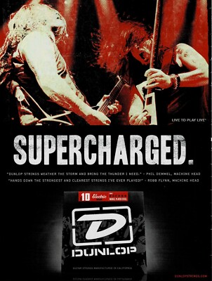 Phil Demmel & Robb Flynn of Machine Head  - Dunlop - 2009 Print Advertisement