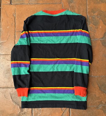 golfwang シャツ Golf Wang Multicolored Euro Striped Long Sleeve Shirt Size