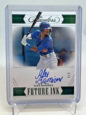 2023 Panini Flawless Future Ink ALEX RAMIREZ Emerald On Card AUTO 5/5 #FI-AR