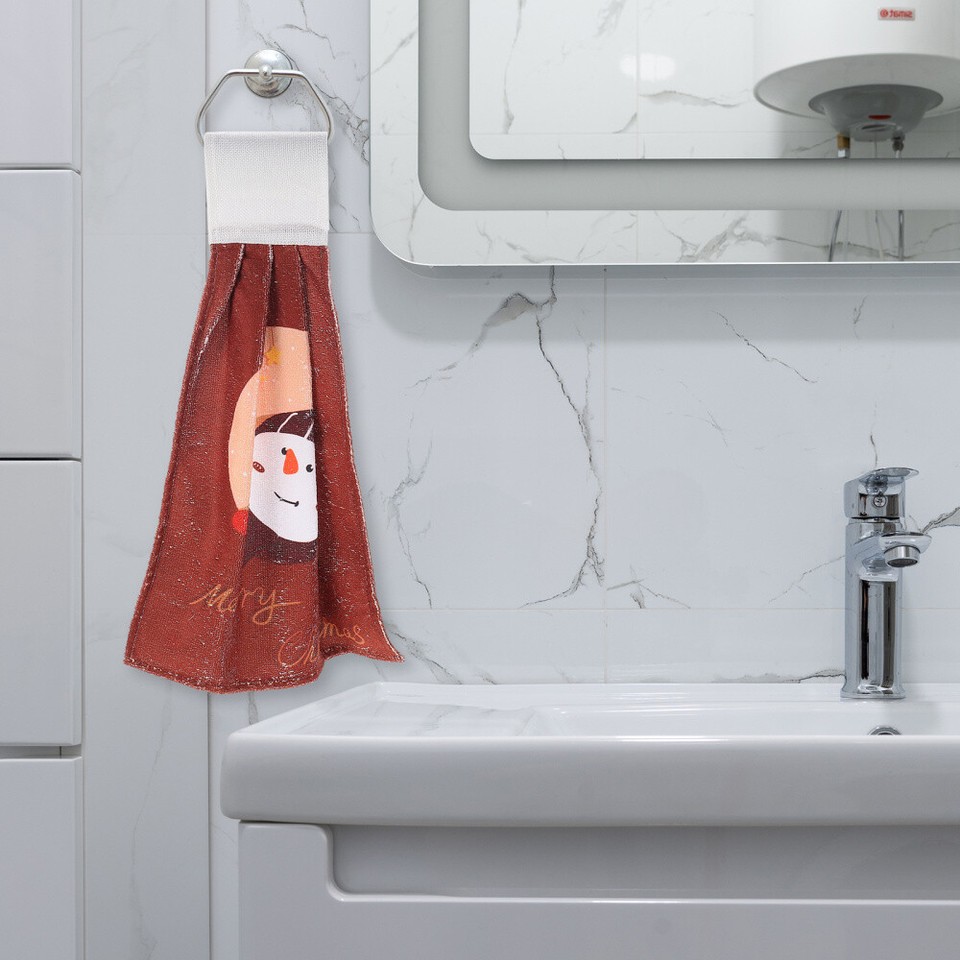 Reindeer Towel Fast Drying Hand Christmas Towels Convenient Absorbent