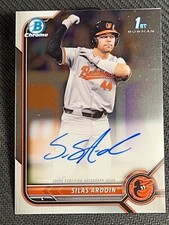 2023 Bowman Chrome 1st PROSPECT ROKKIE AUTO Silas Ardoin , SCRATCHES