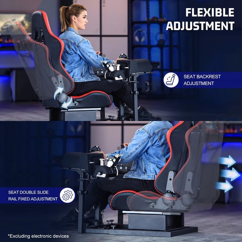 Logitech X52 Thrustmaster A10C Seat Flight Simulator Dardoo Cockpit - Picture 12 of 21