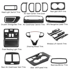 Interior Decoration Full Cover Trim Kit For Ford Bronco Sport 2021+ Carbon Fiber