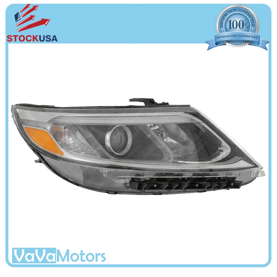 Fits 2014 2015 Kia Sorento LX Halogen Headlight Assembly Set Left Right Pair - Image 2 of 4