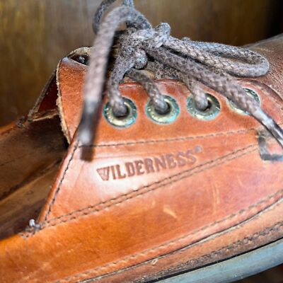 Wolverine Brown Leather Lace Up Loafers Boho Outdoor Work Shoes Men\'s 9.5 Wolverine Brown Leather Lace Up Loafers Boho Outdoor Work  main image 2