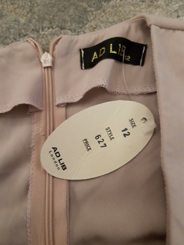 Ad Lib Ladies Jumpsuit. Knot To Front. Flute sleeve. Crop. Dusty Pink. Size 12 - Picture 5 of 6