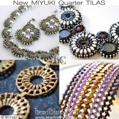 MIYUKI Quarter Tila Luster Crystal 2-Hole Seed Beads - 5/10 Grams - Picture 4 of 4