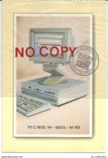 IBM PS/2 Mod.90 486X 80MB. Greetings from your dealer. Personal Computer