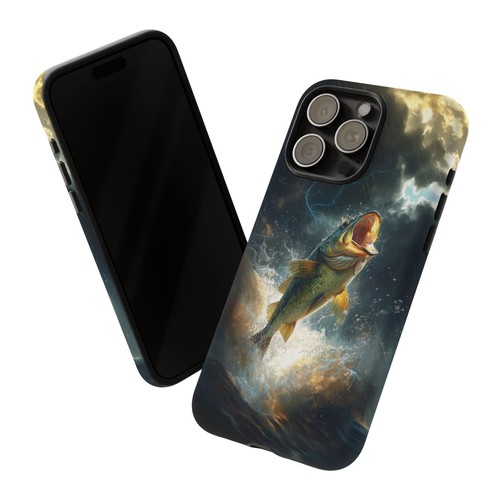 Big Mouth Bass Fish Thunderstorm River - Phone Case for iPhone, Galaxy, Pixel - 第 53/281 張圖片
