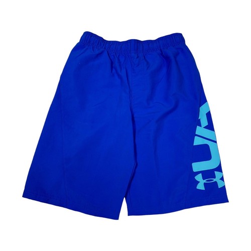 Under Armour Youth Size YLG Heat Gear UPF Loose Graphic Mesh Lined Swim Trunks - Picture 4 of 20