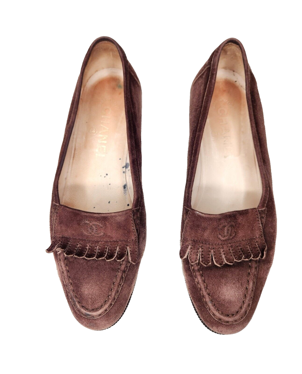 CHANEL パンプス 秋冬 ブラウン コーデュロイ 【公式通販】