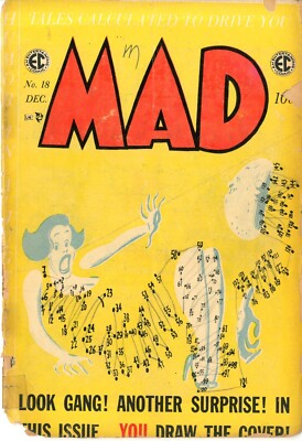 Mad # 18 POOR/FAIR Dec. 1954 Alice in Wonderland Kurtzman cover