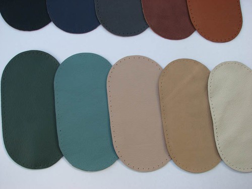 Genuine Leather Elbow Patches Black - Brown - Grey - Beige - Brown - 12 COLORS - Picture 3 of 17