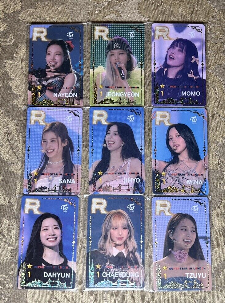 TWICE SSJYP Superstar JYP JYPNation Limited Photocard London TWICE SSJYP Superstar JYP JYPNation Limited Photocard London
