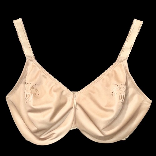 Wacoal Slimline Seamless Bra Size 38DDD Underwire Full Figure Minimizer Beige