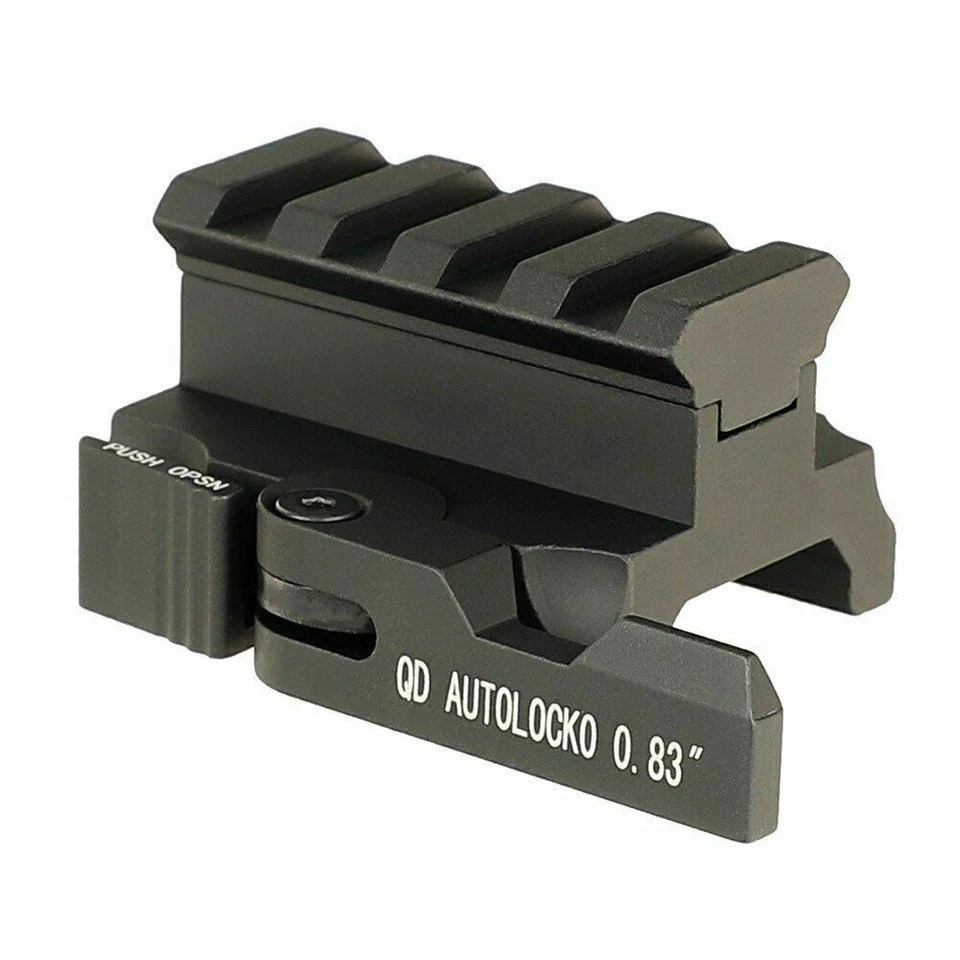 QD Autolock Quick Release Red Dot Riser Adapter 20mm Picatinny Rail 3 Styles - Image 2 of 4