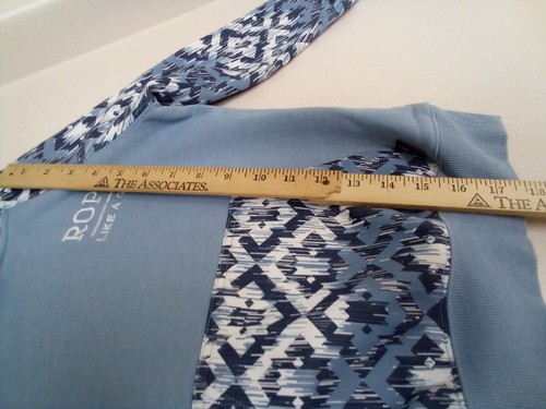 Hooey Western Hoodie -Rope Like a Girl- Blue &White Print Girls Size X SM 4-5 - Picture 4 of 8