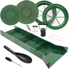 ASR Outdoor Sluice Box Gold Panning Kit Classifier Combo Set 16pc