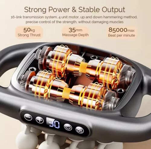 Upgraded 16 Heads Massage Gun Deep Tissue Electric Massager Relieve Muscle Pain - Picture 9 of 13