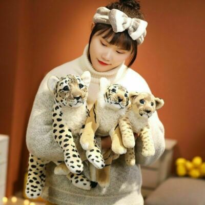 Tiger Leopard Löwe Plüschtiere Süße Puppen Stofftier Kissen Kinder Geschenk Toys