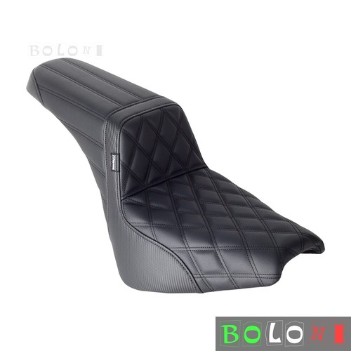 For Harley Street Bob Softail Slim FLSL 2018-2024 Comfortable Gel Pad 2-UP Seat - Picture 4 of 9