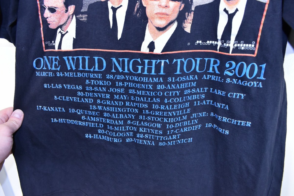BON JOVI ONE WILD NIGHT TOUR 2001 RARE CONCERT T SHIRT TSHIRT size