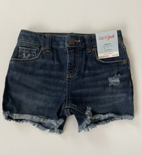 Cat  Jack Shorts S 6/6x denim adjustable waist NWT