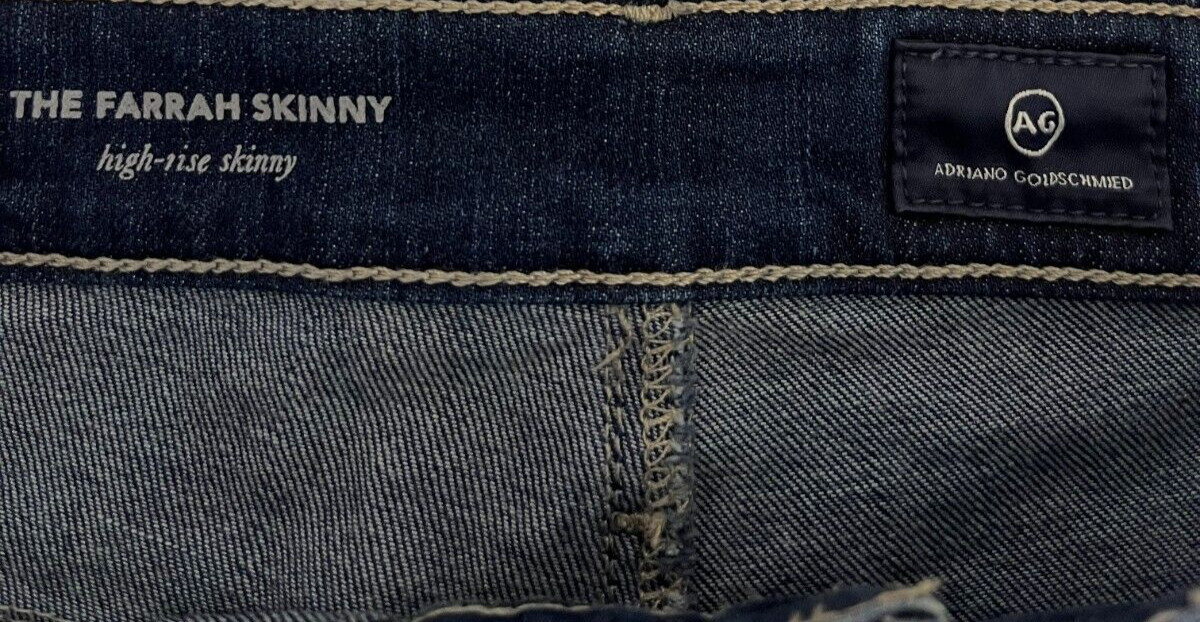 AG Adriano Goldschmied 27R Farrah High Rise Skinny Ankle Jean Blue Stretch thumbnail 4