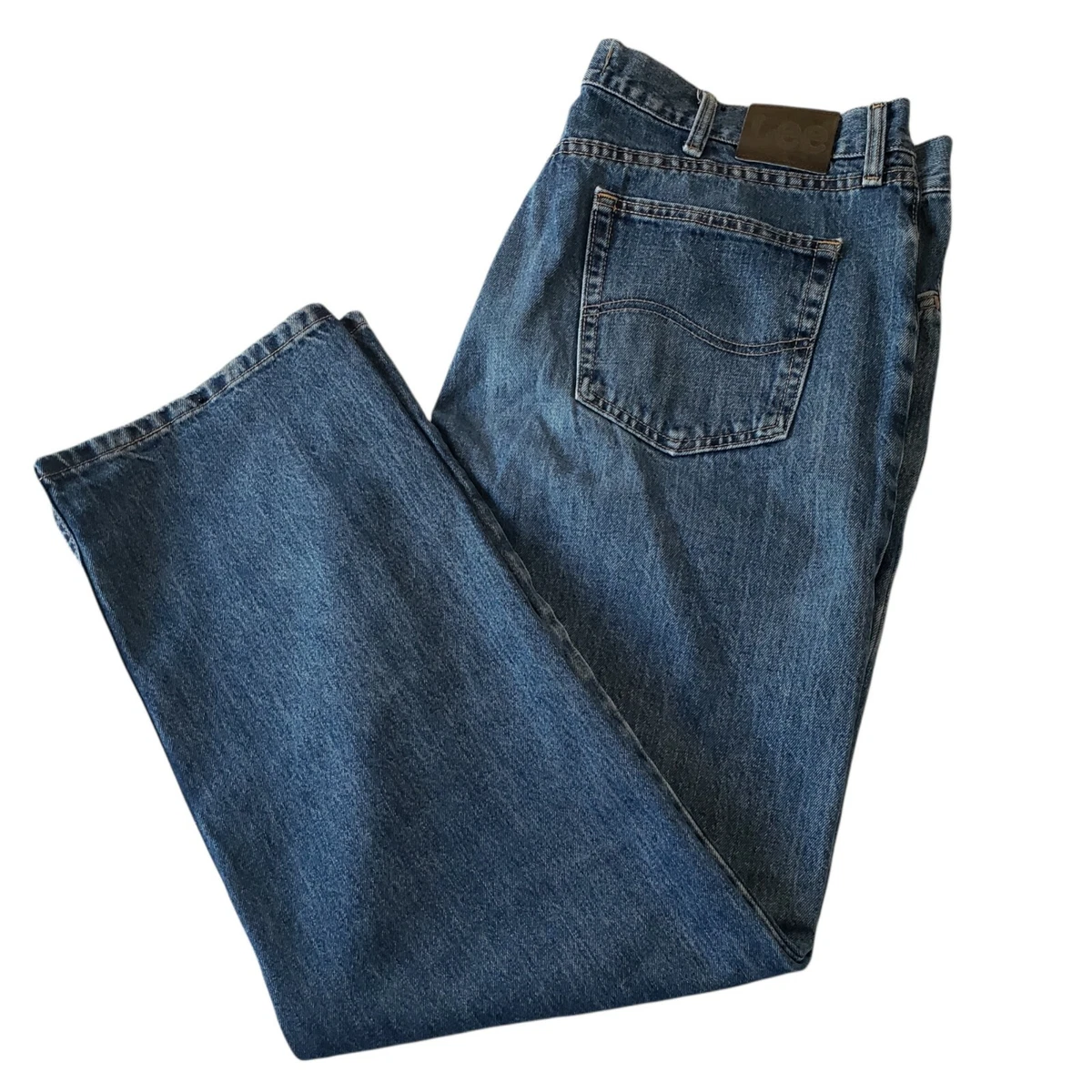 Lee 40x31 40W 31L W 40 L 31 Relaxed Fit Straight Leg Blue Jeans