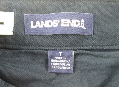 LANDS END Navy School Uniform Pleated Top of Knee Skort Girls 7 *NEW* - Picture 5 of 5