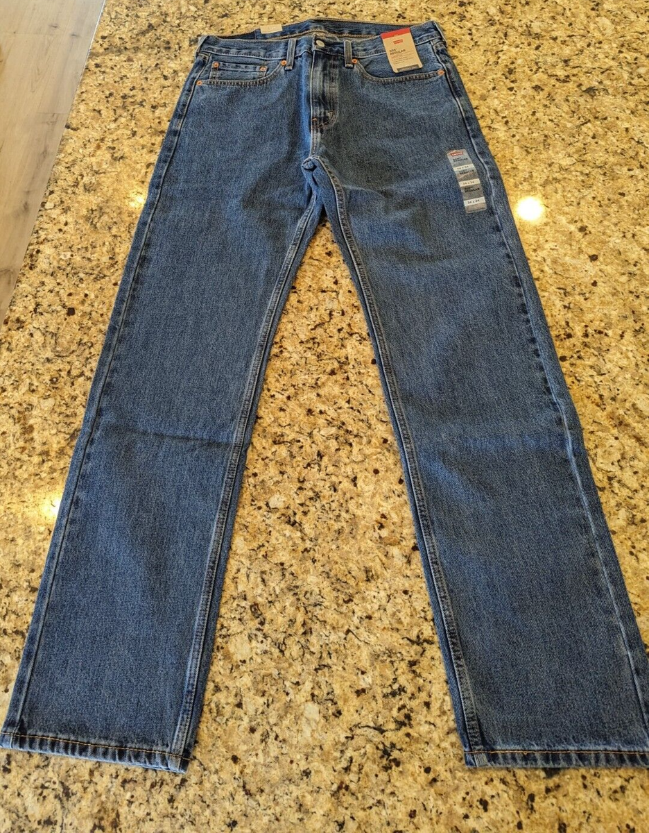 Levi's 505 Regular Fit Men's Jeans Medium Stonewash 34 X 34 Style