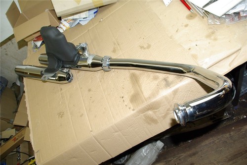 Yamaha Virago XV125 5AJ Auspuff komplett vorne NEU new exhaust muffler - Picture 2 of 3