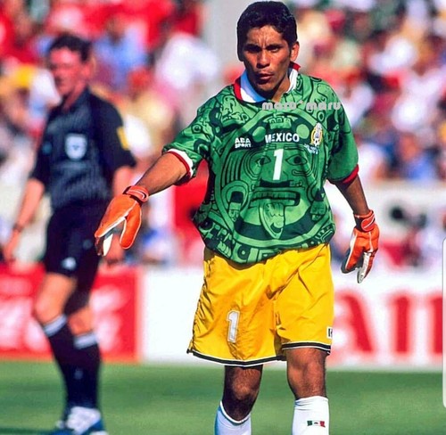JORGE CAMPOS #1 Mexico 1998 NEW Jersey MEDIUM RETRO France Home ABA SPORT Pumas - Picture 3 of 5
