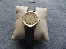 Guess Quartz Water Resistant Watch with a Black Leather Band