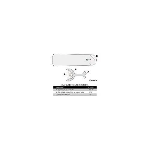 7740600 52-Inch White Finish Replacement Fan Blade Arms, Five-Pack - Image 3 of 3
