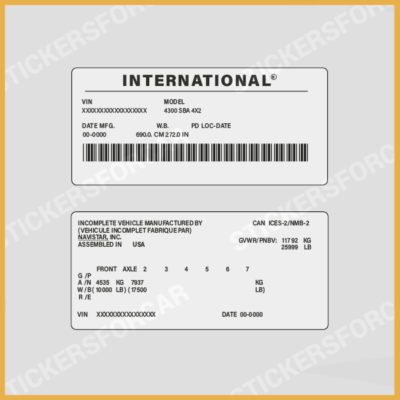 海外ステッカー 3550919C3 NEW OEM INTERNATIONAL DECAL SET LOGO STICKERS DIAMOND