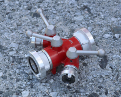 TKW-Armaturen Verteiler Kugelhahn Storz C- DCD Feuerwehr Waldbrand Verteiler
