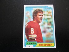 NICK LOWERY 1981 TOPPS ROOKIE CARD  # 213 EXMT. rookie card picture