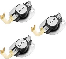 3977767 Dryer Thermostat Fit for Whirlpool Kenmore Maytag Dryer 3Pack