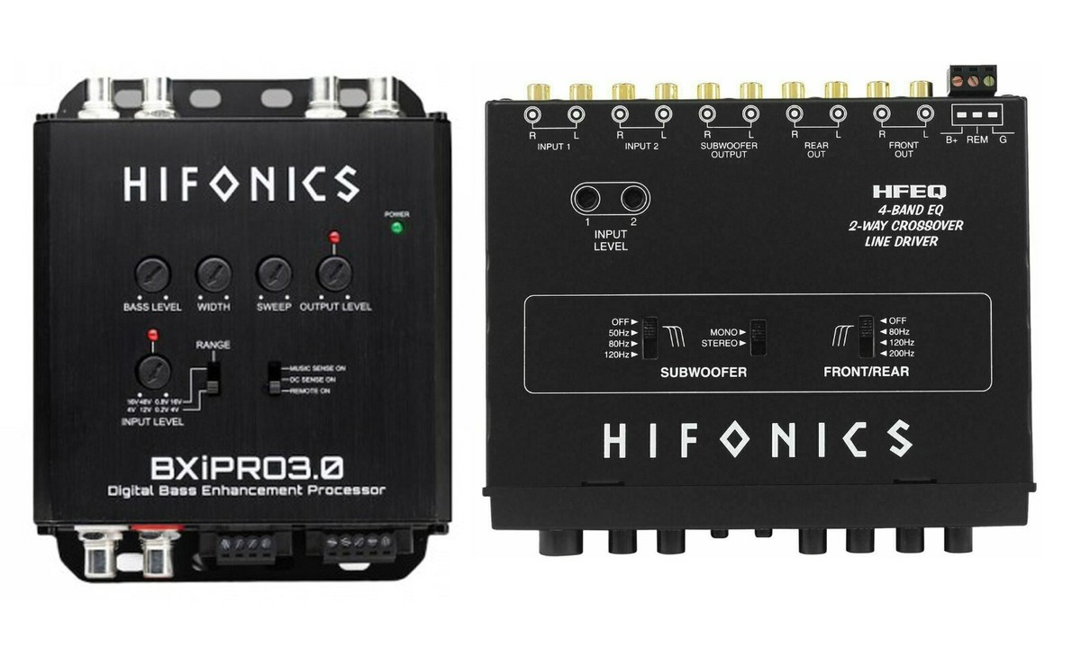 Hifonics BXiPro3.0 Digital Bass Processor + HFEQ 4-Band Source