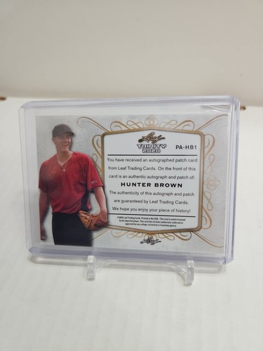 2020 Leaf Trinity #PA-HB1 Hunter Brown RC RPA ~ Houston Astros - Picture 3 of 3