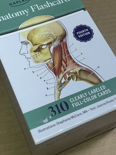 Kaplan Medical Anatomy Flashcards Fourth Edition Home School Nursing Science - Picture 4 of 7