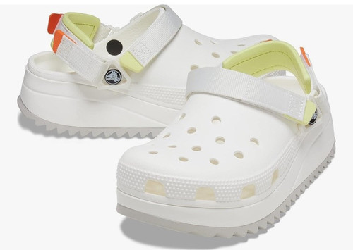 Crocs White Classic Hiker Iconic Comfort Clog Unisex Men’s Size 8 Women’s 10.