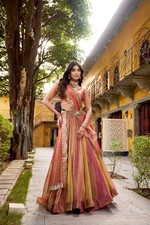 WEDDING  PARTY WEAR LEHENGA WITH SEQUENCE, THREAD WORK 20058